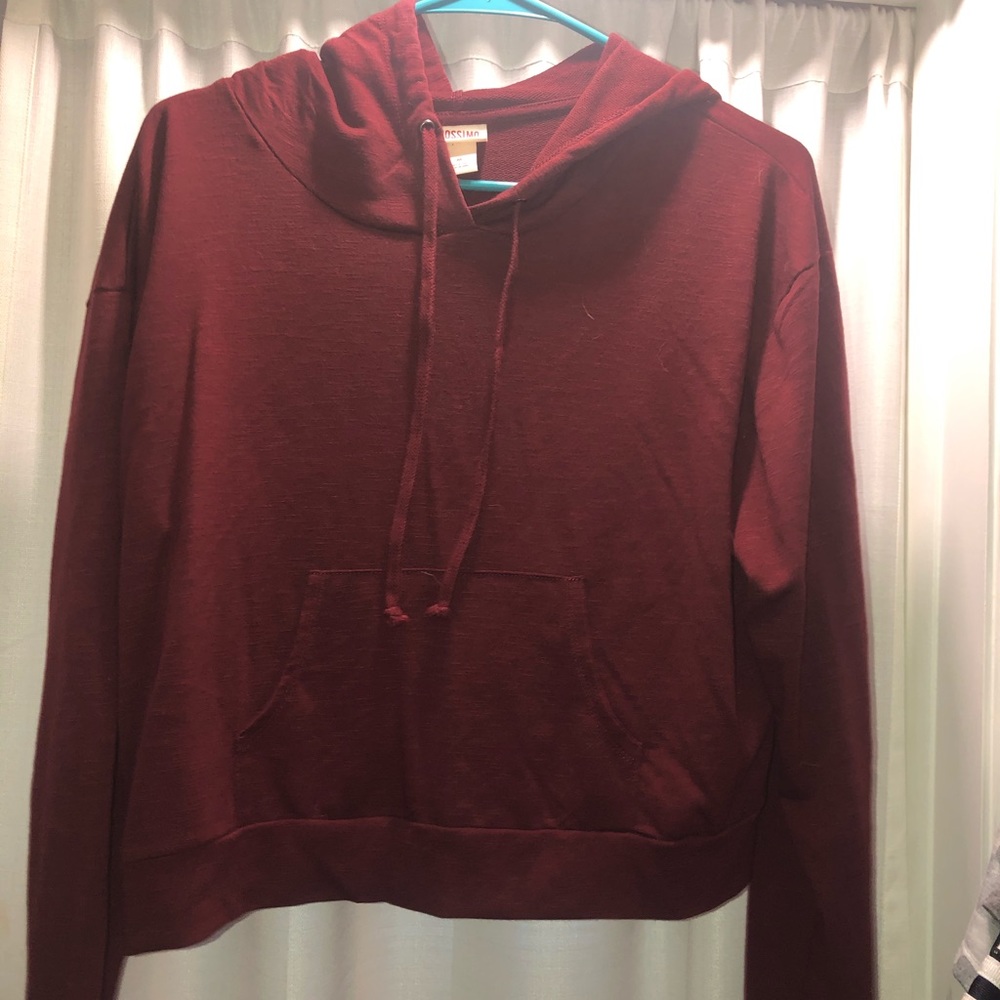 Burgundy hoodie